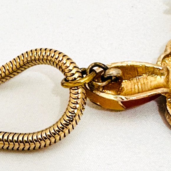 Rare Vintage Eisenberg Enameled Turtle Pendant Necklace - Excellent - Picture 10 of 11